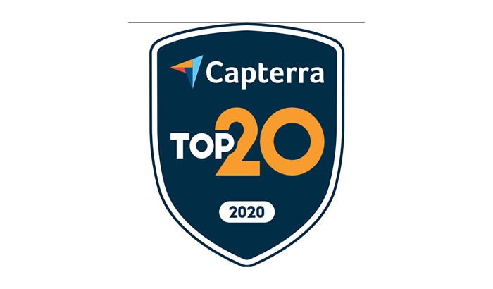 capterra top 20 2020 badge