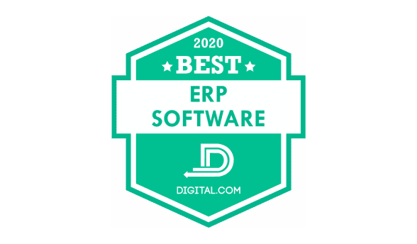 Best ERP Software 2020 badge