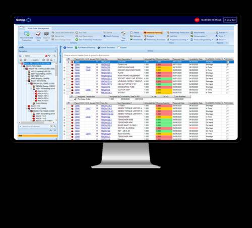 genius erp accounting module screenshot