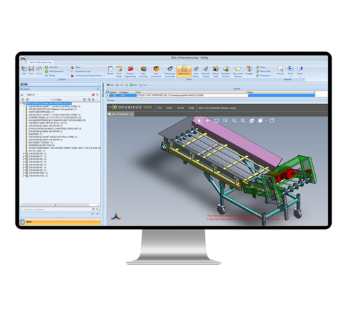 cad2bom technical drawing genius screenshot