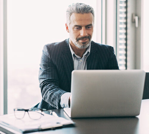 Mature businessman in the office