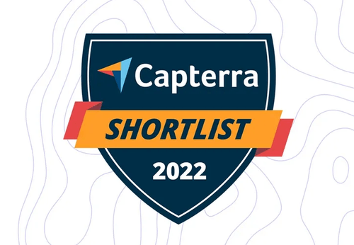 capterra shortlist 2022 badge