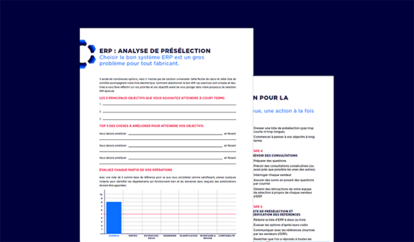 ERP selection checklist cover