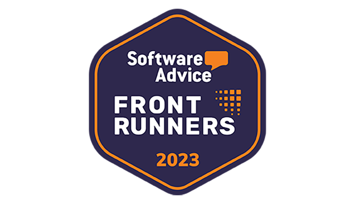 software advice front runners 2023 badge