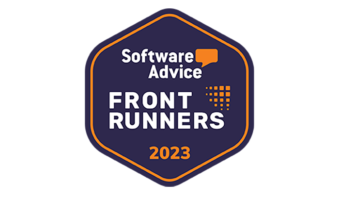 software advice front runners 2023 badge