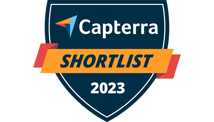 capterra shortlist 2023 badge
