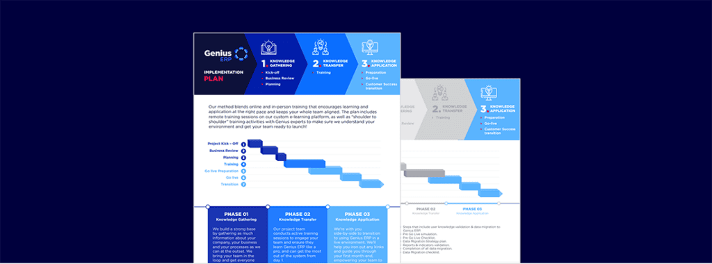 Genius ERP Implementation Process - Genius ERP
