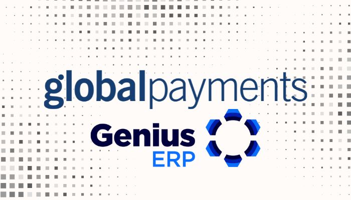 Global Payments and Genius ERP logo